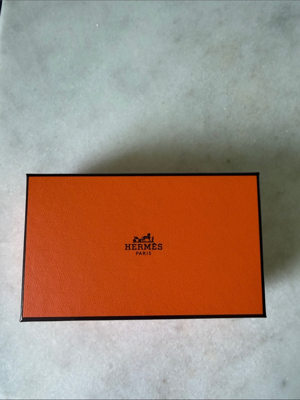 Hermes Orange and Brown Logo Gift Box